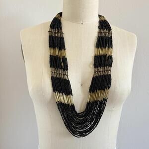 Artisan Beaded Statement Necklace